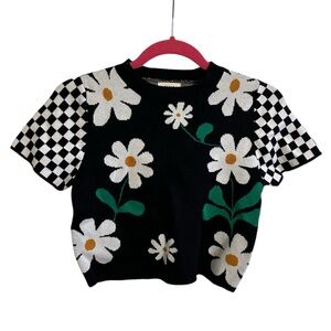 Debut Daisy cropped sweater, Size XS